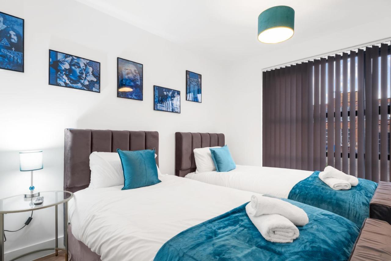 Ebra Stays - Choice Of 2 Or 3 Individual Beds - Luxury New Build Apartment ✪ City Centre, Digbeth ✓ Smart Tv'S & Large Corner Sofa - Birmingham Exterior foto