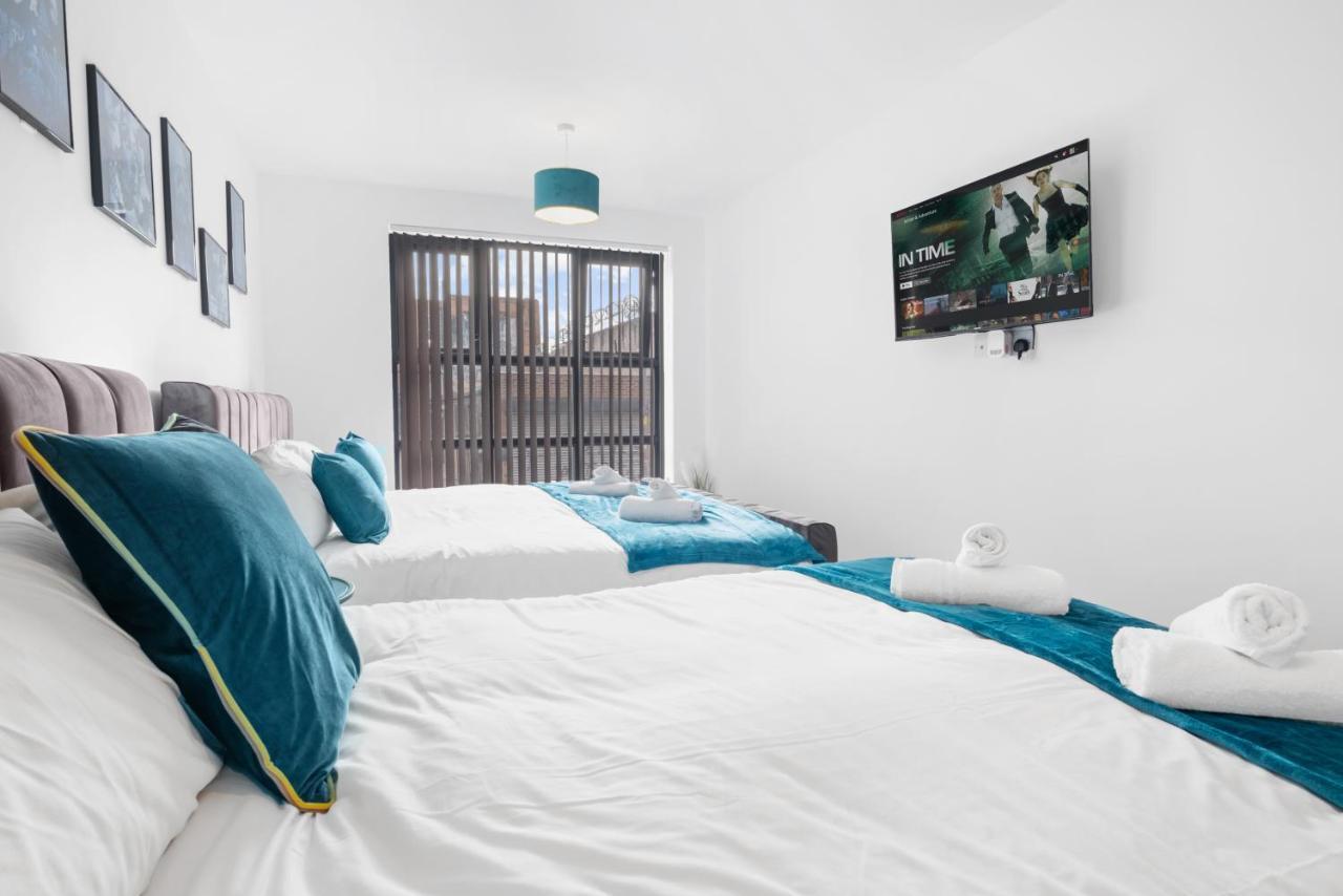 Ebra Stays - Choice Of 2 Or 3 Individual Beds - Luxury New Build Apartment ✪ City Centre, Digbeth ✓ Smart Tv'S & Large Corner Sofa - Birmingham Exterior foto